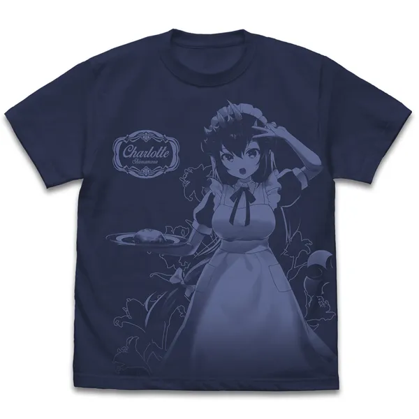島村シャルロット オールプリントTシャツ キュアメイドカフェver.／ＸＬ
