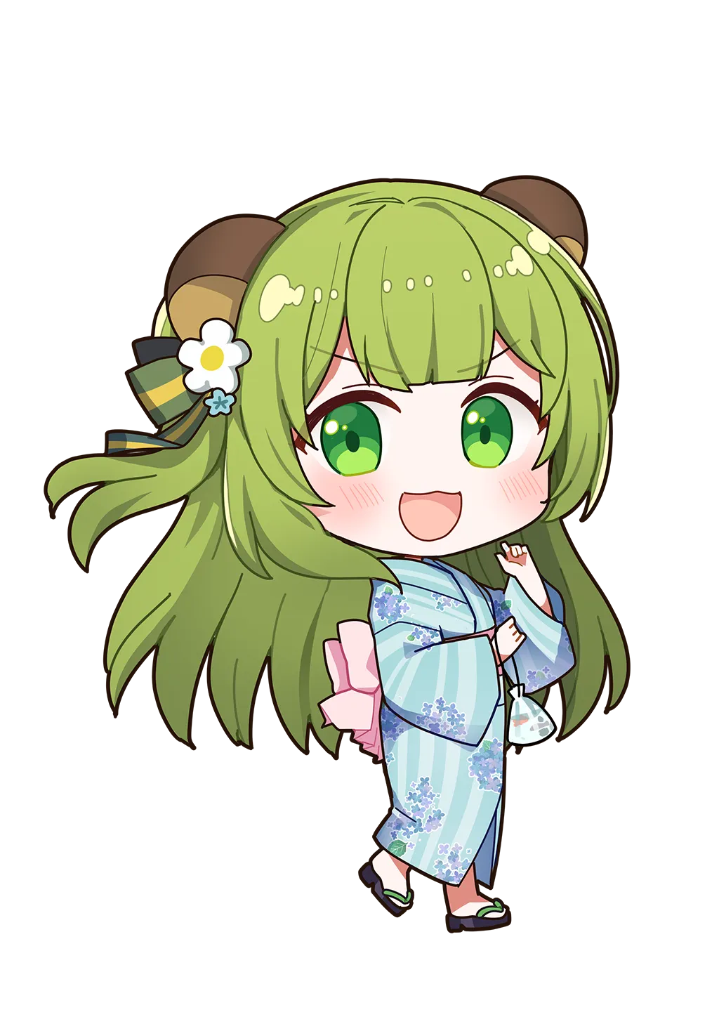 日ノ隈らん（ちびきゃら【浴衣】）