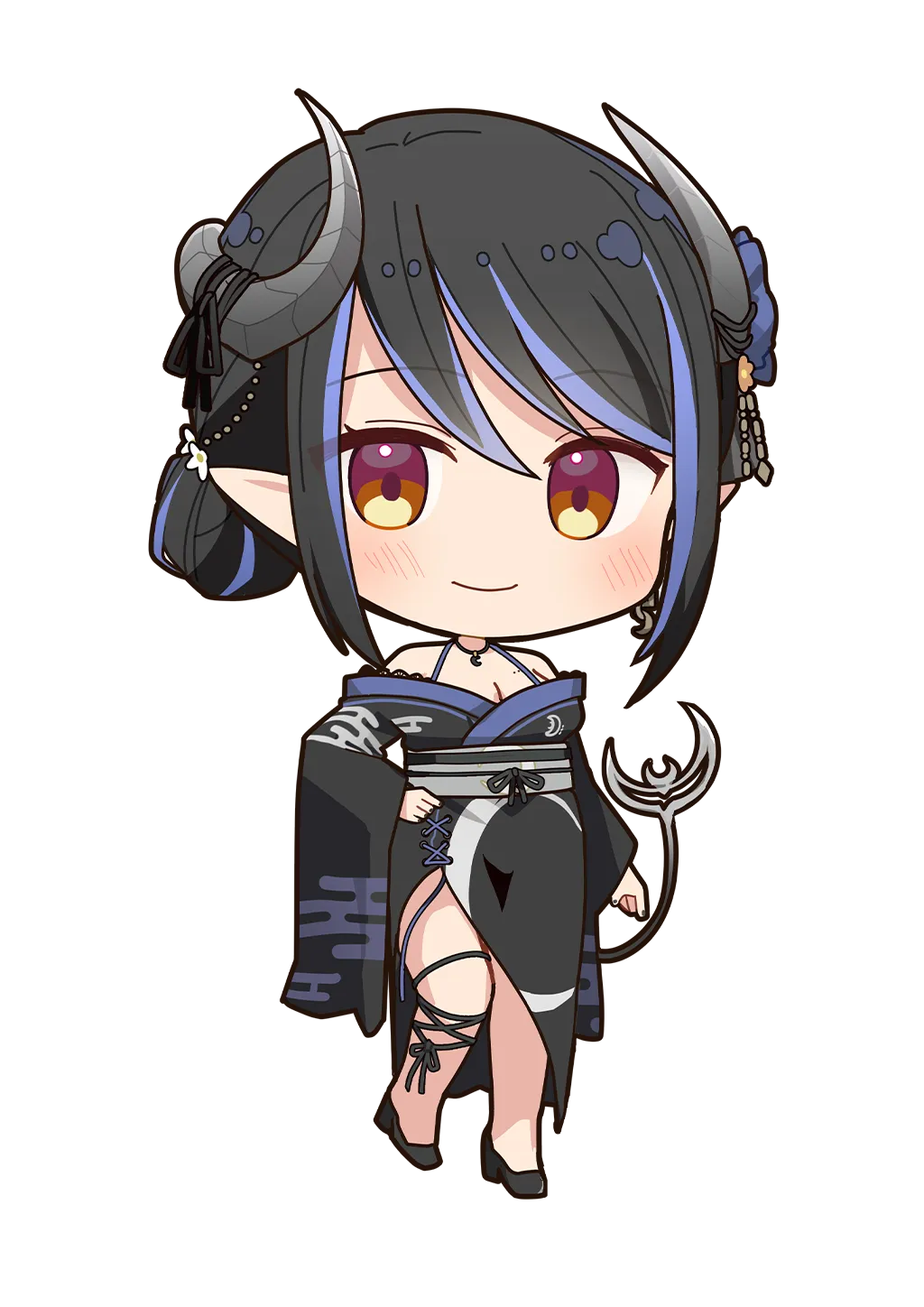 蛇宵ティア（ちびきゃら【浴衣】）